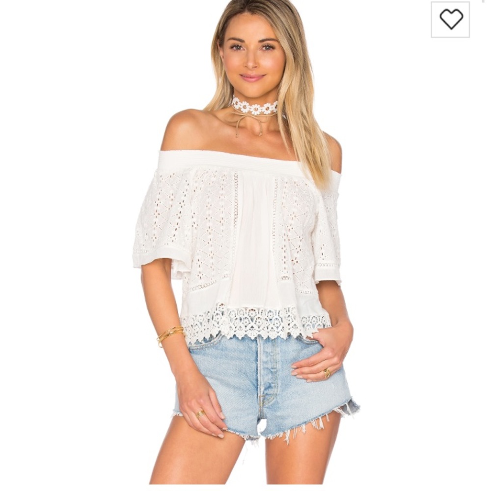 Lovers + friends "seamiest"  off the shoulder
